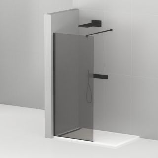 Душевая перегородка CEZARES LIBERTA-L-1-110-120-GR-Cr кронштейн 120см